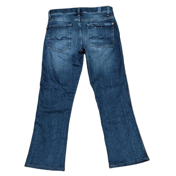 7 for all mankind ankle boot slim illusion Italian fabric jeans size 27 - Picture 10 of 12